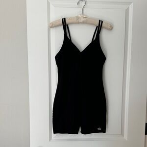ALO Yoga Women's Black Double Strap Romper